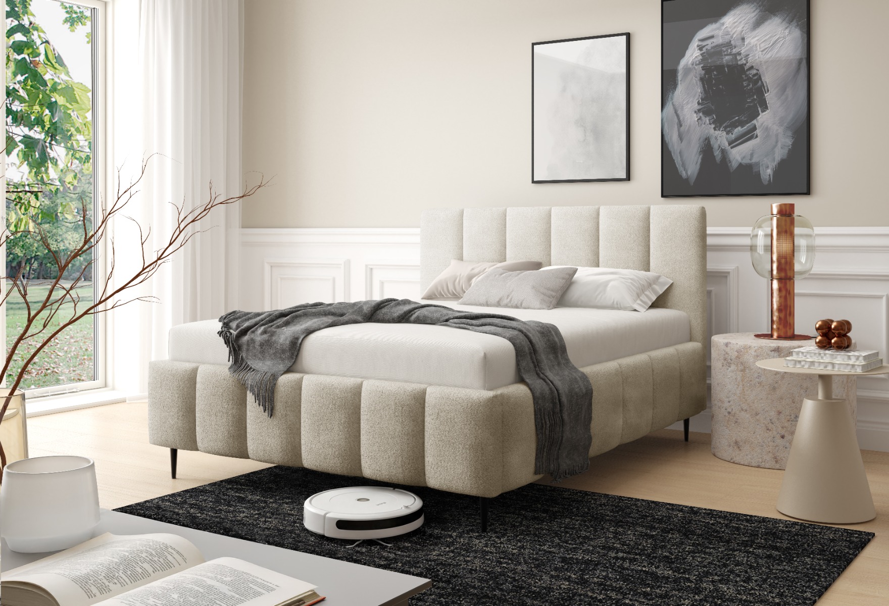 Ledikant met opbergruimte Nice