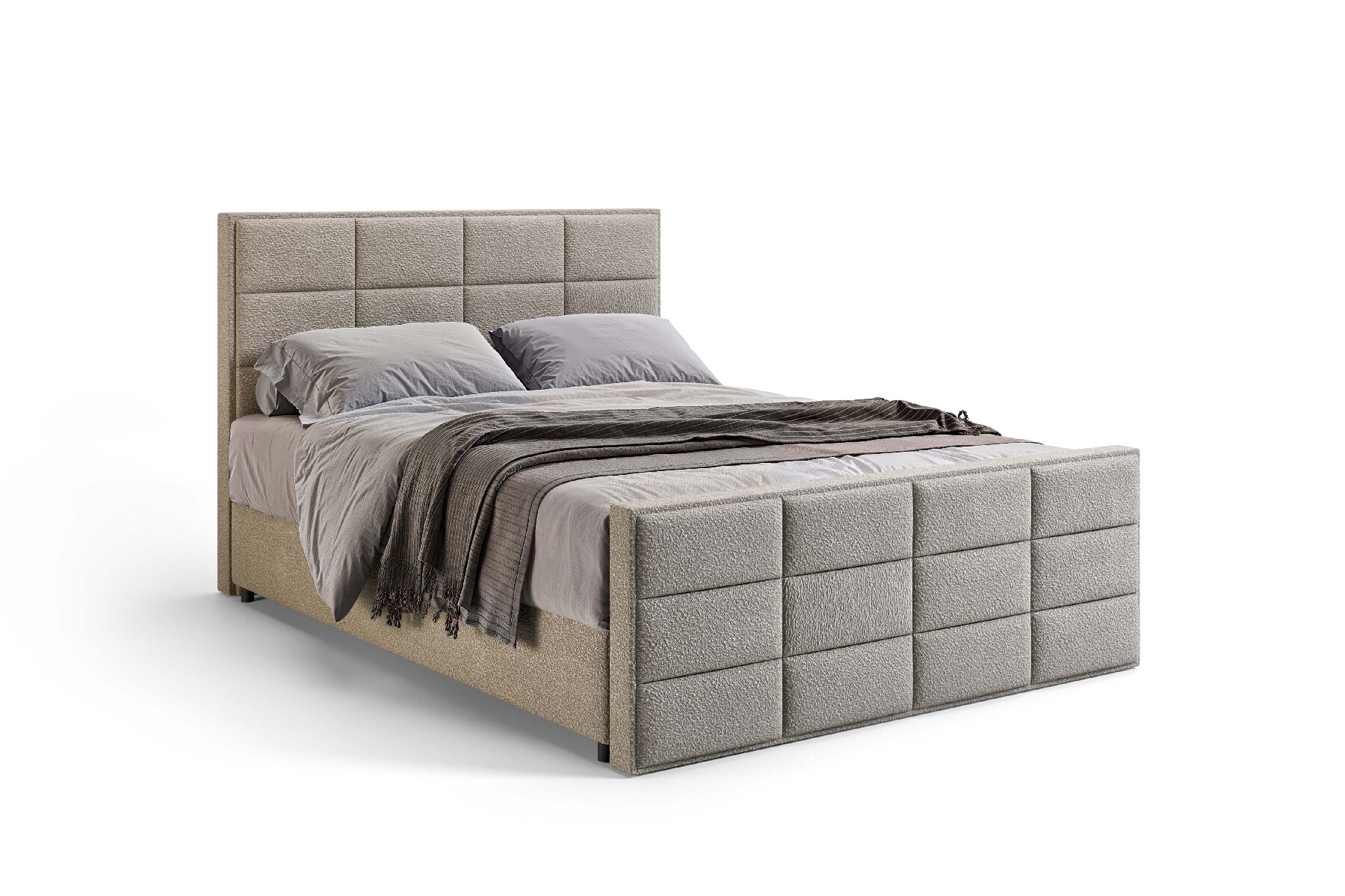 Boxspring met opbergruimte Lima - 180x200cm - Anthology 20 Creme - 7-zone Pocketvering matras - (220 veren per m2) - Classic topper - Aanbieding - 6039 main product photo