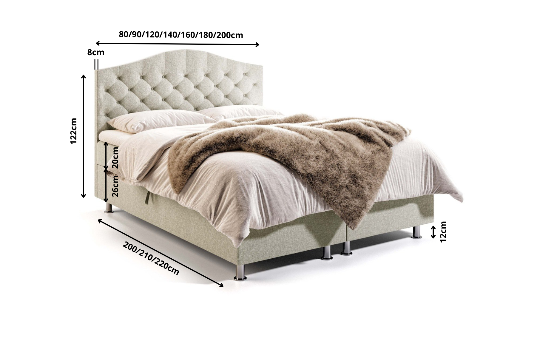 Boxspring Xpert - Boxspring met Opbergruimte Lincoln