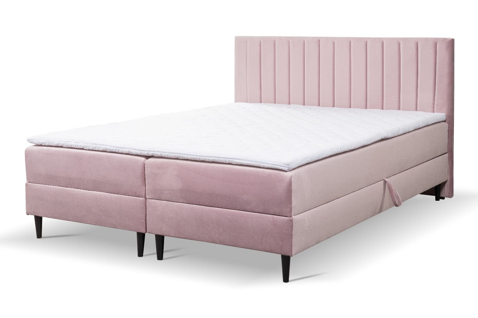 Boxspring Cannes met opbergruimte - 120x200 cm - Manila 09 Roze - Pocketvering matras - Geen topper - Aanbieding 6023 main product photo