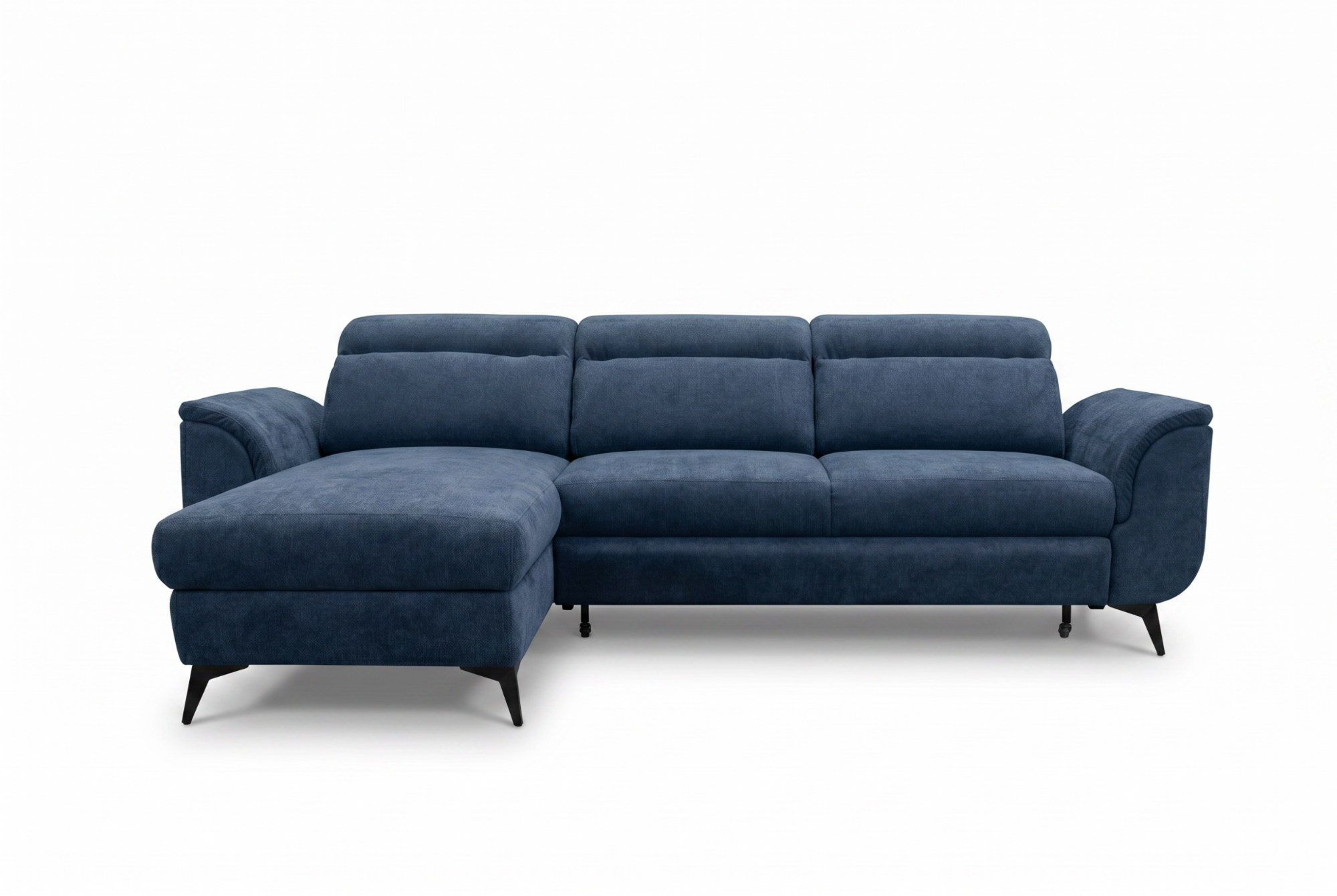 Boxspring Xpert - Hoekslaapbank met chaise longue en opbergruimte - Bergamo