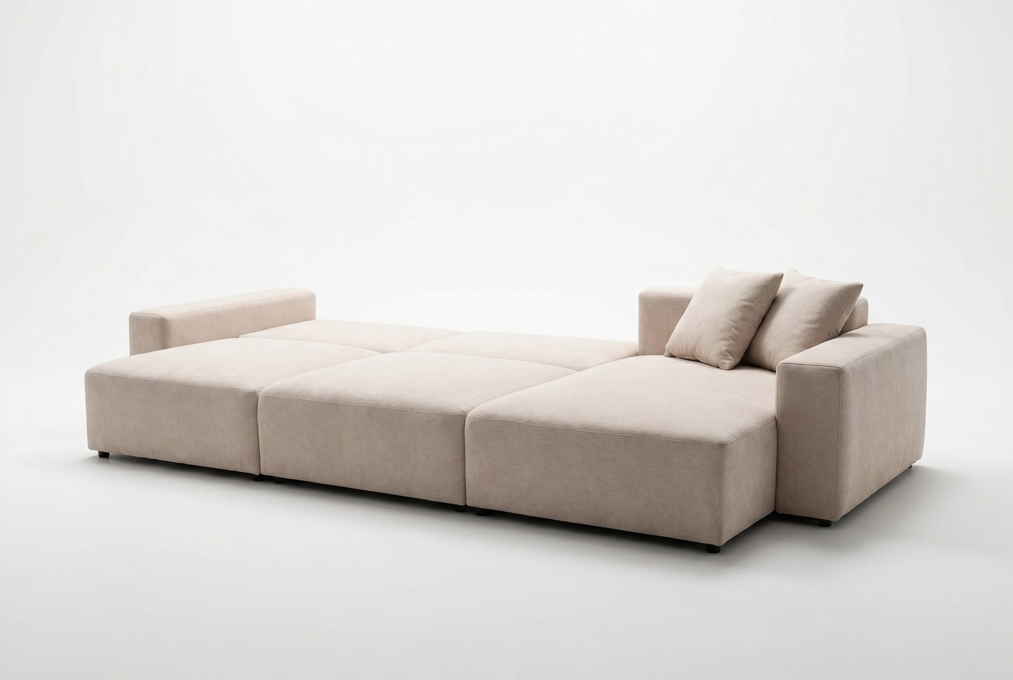 Boxspring Xpert - Grote modulaire hoekslaapbank met opbergruimte - Pescara
