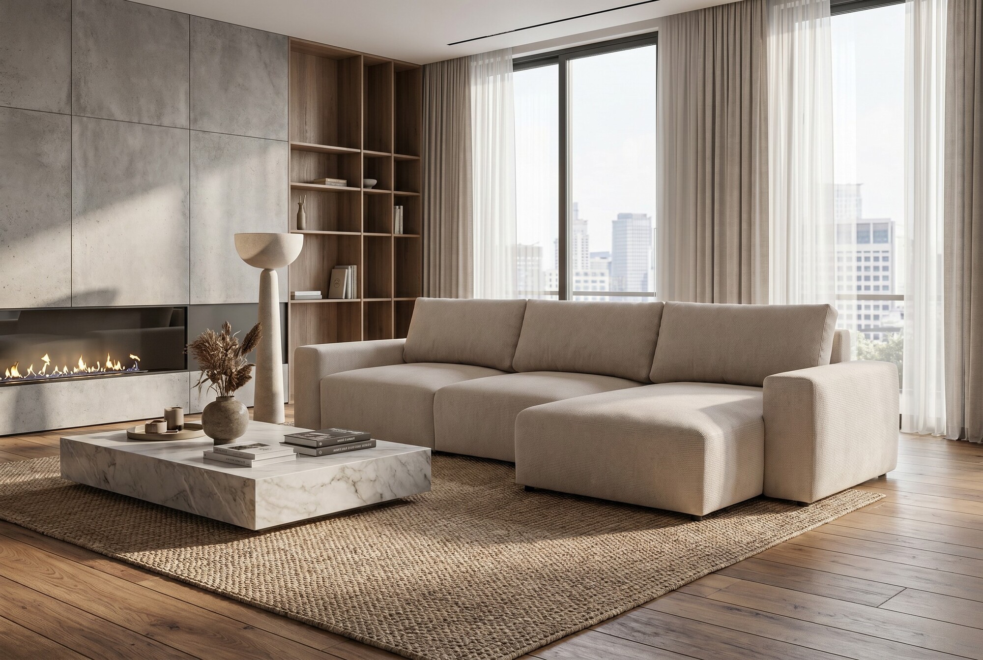 Boxspring Xpert - Grote modulaire hoekslaapbank met opbergruimte - Pescara
