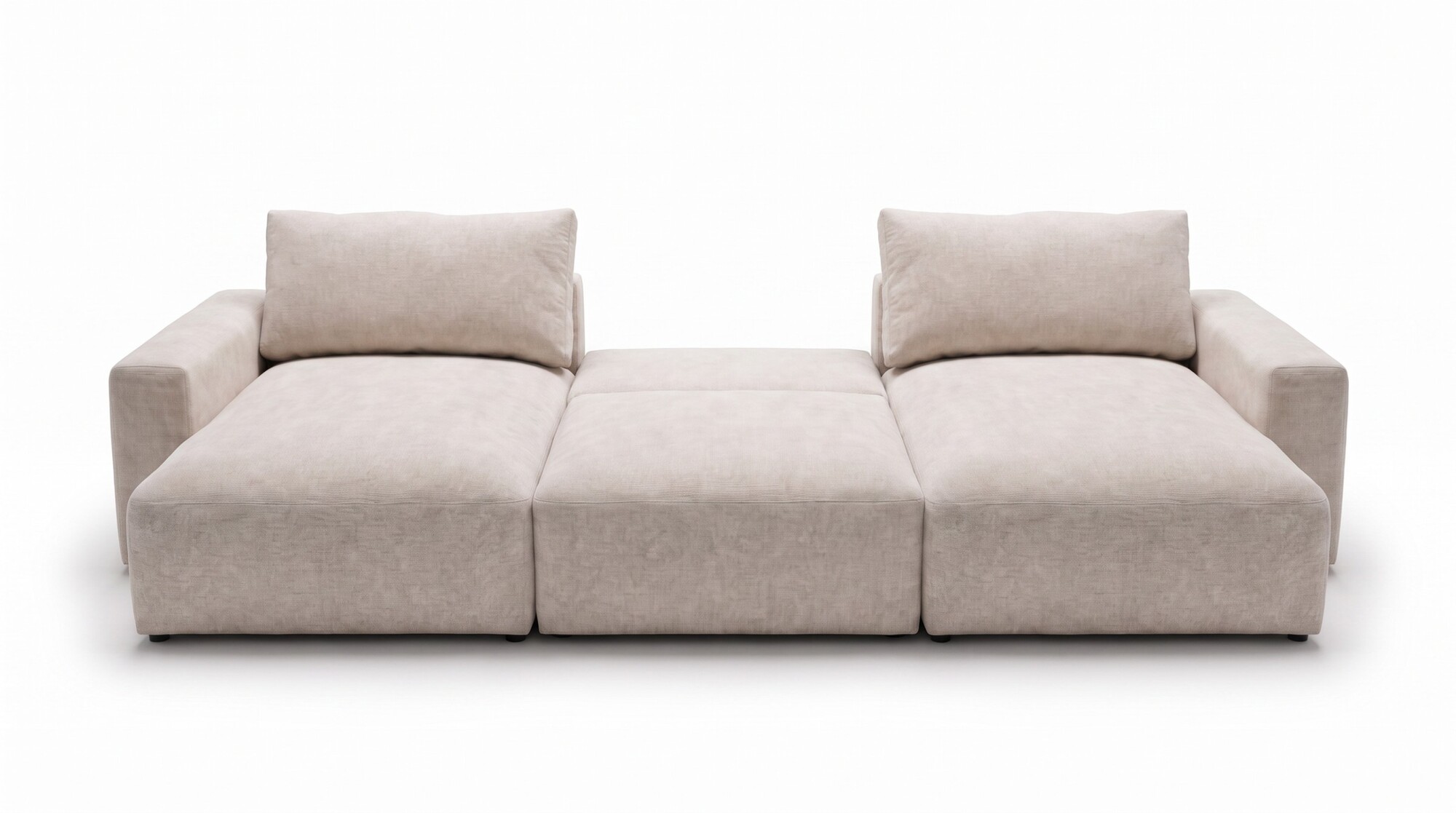 Boxspring Xpert - Modulaire U-vormige hoekslaapbank met opbergruimte - Pescara