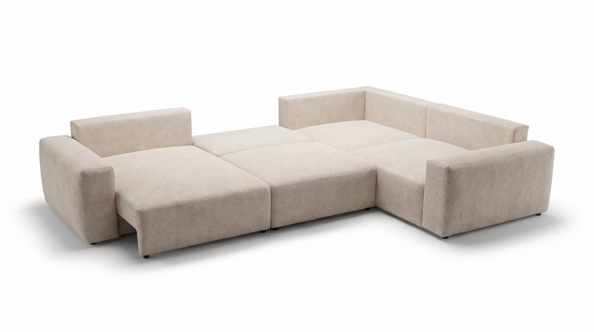 Boxspring Xpert - Modulaire hoekslaapbank XL met opbergruimte - Pescara