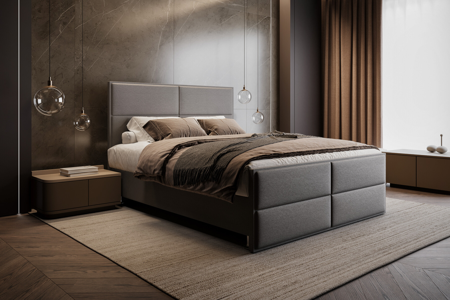 Boxspringbett mit Bettkasten Kreta main product photo