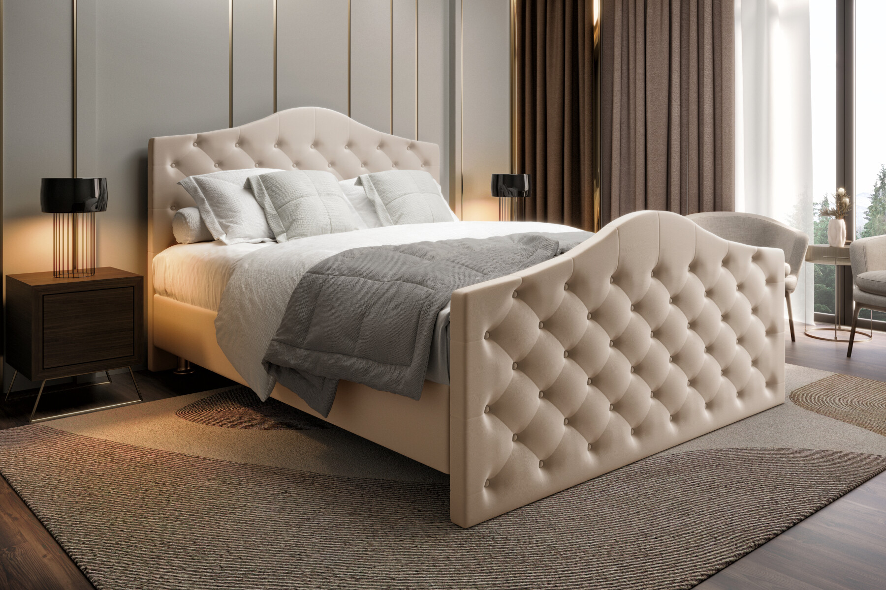Boxspringbett mit Bettkasten Santorini main product photo