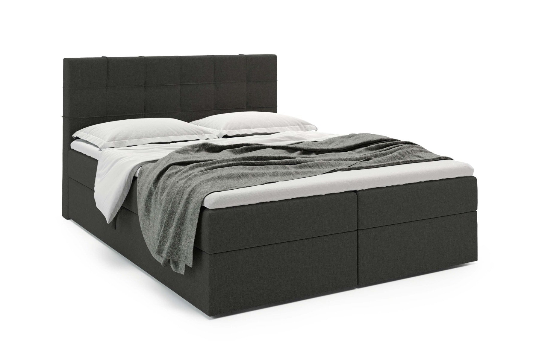 Boxspring met Opbergruimte Lissabon - Sawana 14 Zwart - 140x200 cm - Bonellvering matras - Zonder topper - Aanbieding - 3006 main product photo
