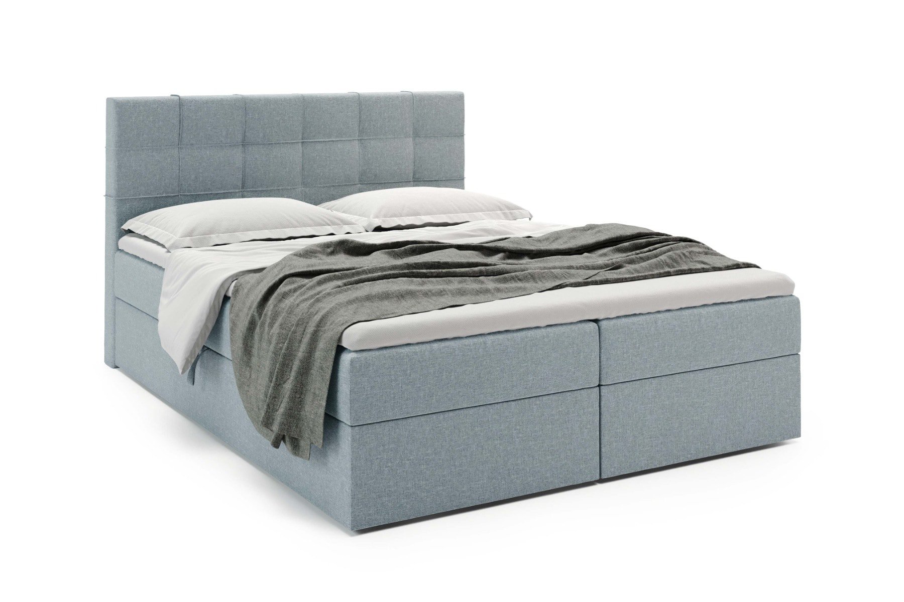 Boxspring met Opbergruimte Lissabon 140x200cm - Sawana 72 Zwart - Bonellvering matras - Zonder topper - Aanbieding - 6009 main product photo