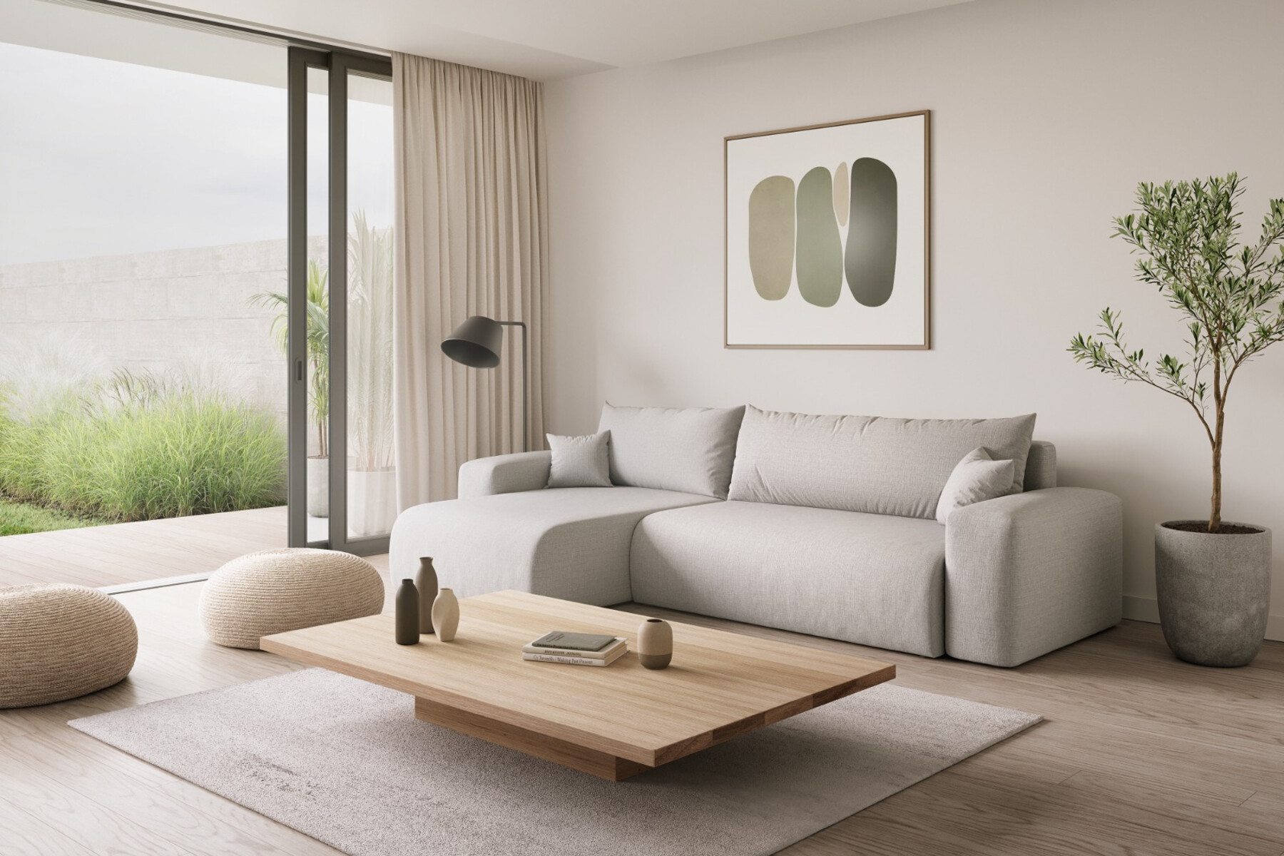 Sevilla - 3 zits slaapbank met Chaise lounge en opbergruimte main product photo