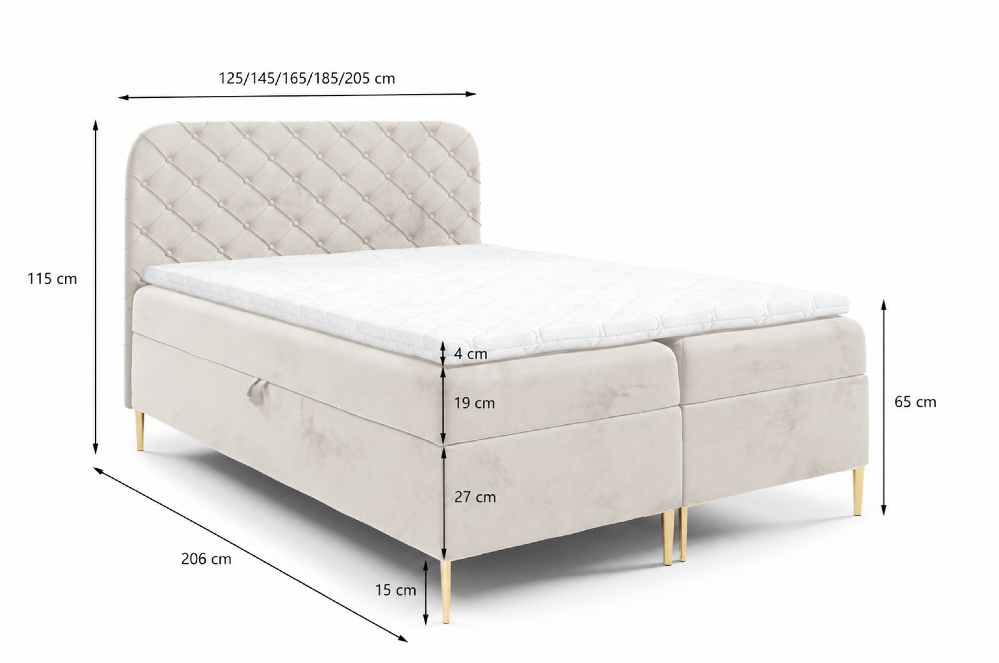 Boxspring Xpert - Boxspring met Opbergruimte Urbino