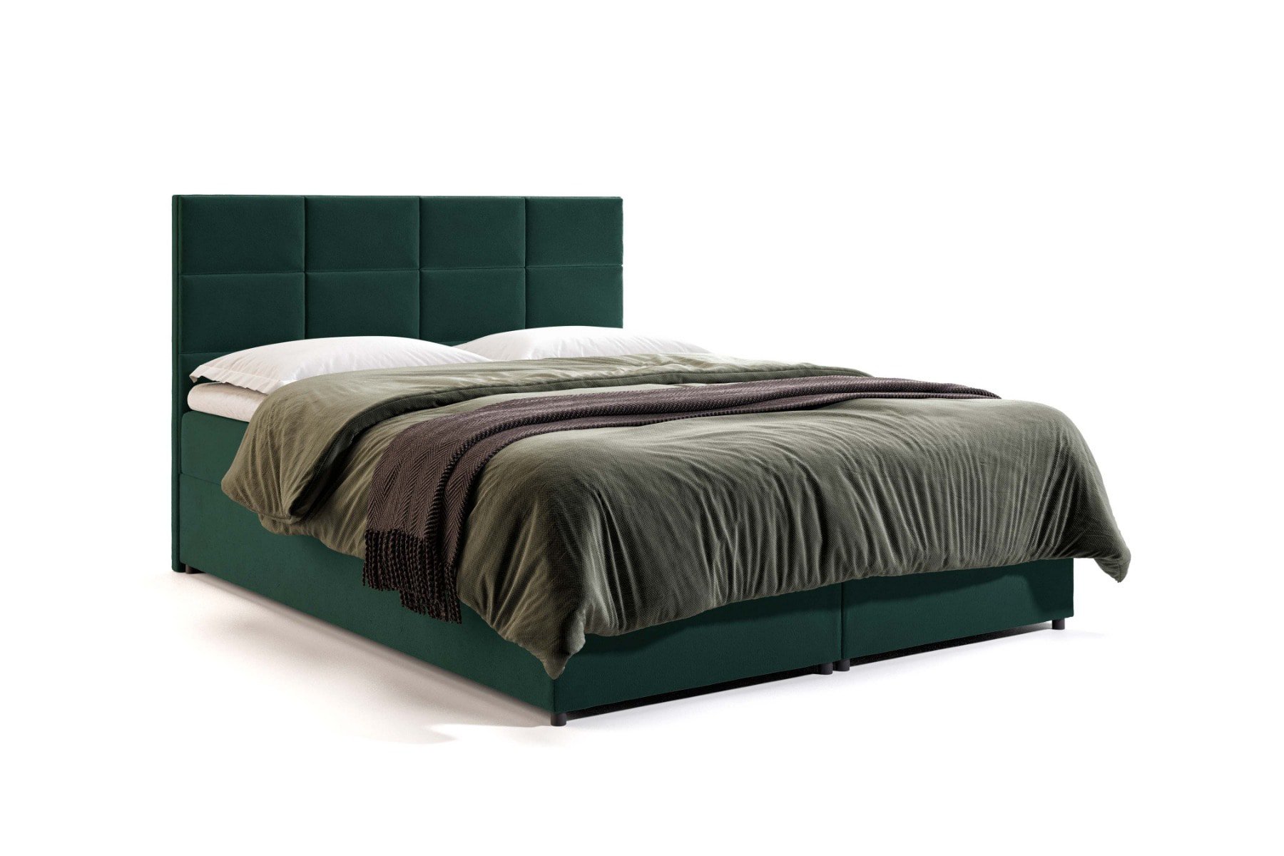 Boxspring met Opbergruimte Boston - Velutto 10 - 160x220cm - Bonellvering matras - Zonder topper - Aanbieding - 80 main product photo