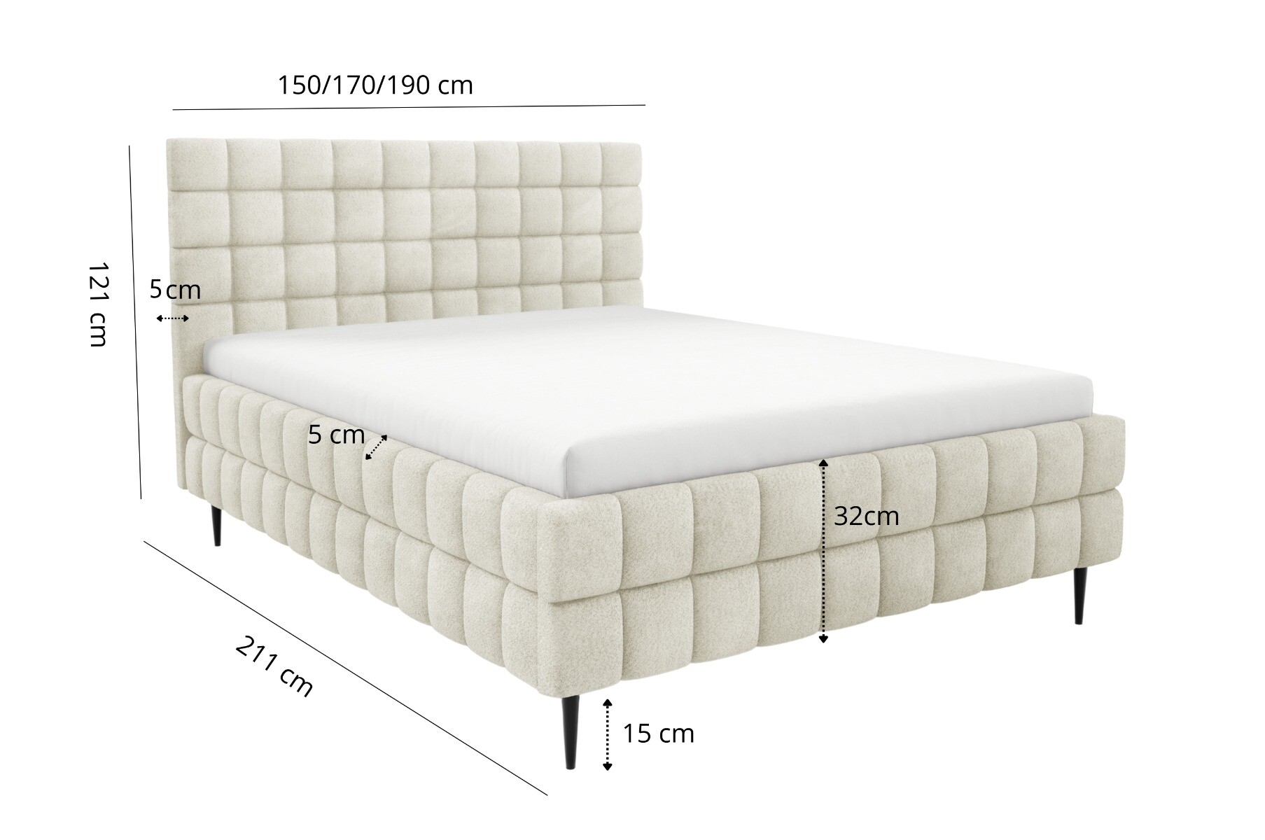 Boxspring Xpert - Ledikant met opbergruimte Arles