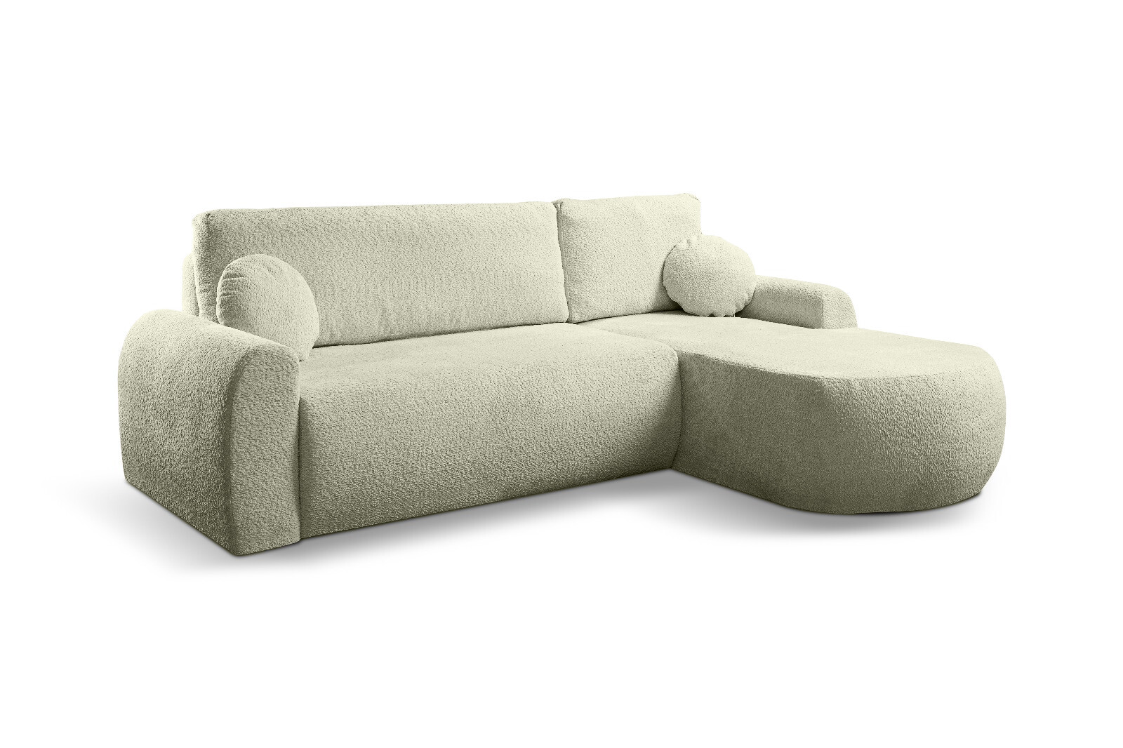Marbella 3-zits Bank met Chaise Longue – Teddy / Boucle Comfort
