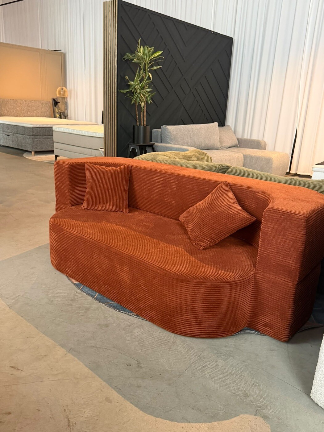 2er-Schlafsofa Como im Showroom